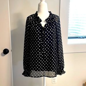 Sen Blouse with Foil Dots